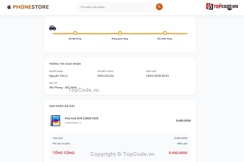 giao diện,cửa hàng điện thoại,Website cửa hàng